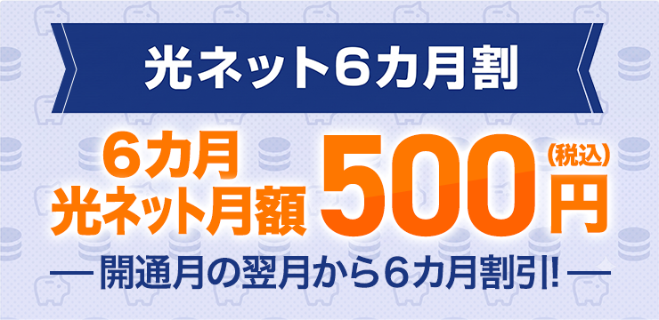 光ネット6カ月割