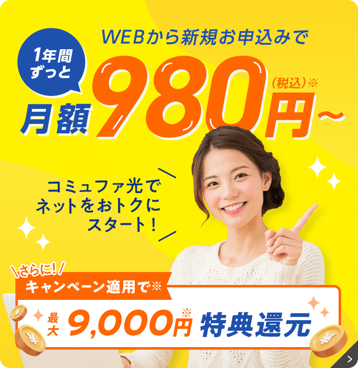 月額実質 980円（税込）～